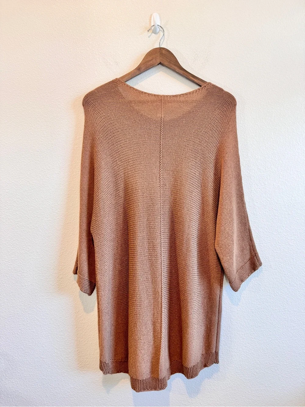 Chicos Coastal Grandmacore Oversized Knit Tunic Sweater Boho XXL Plus Size 4 E76